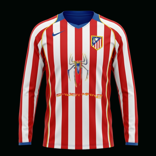 Atletico de Madrid 2004 manica lunga - Home