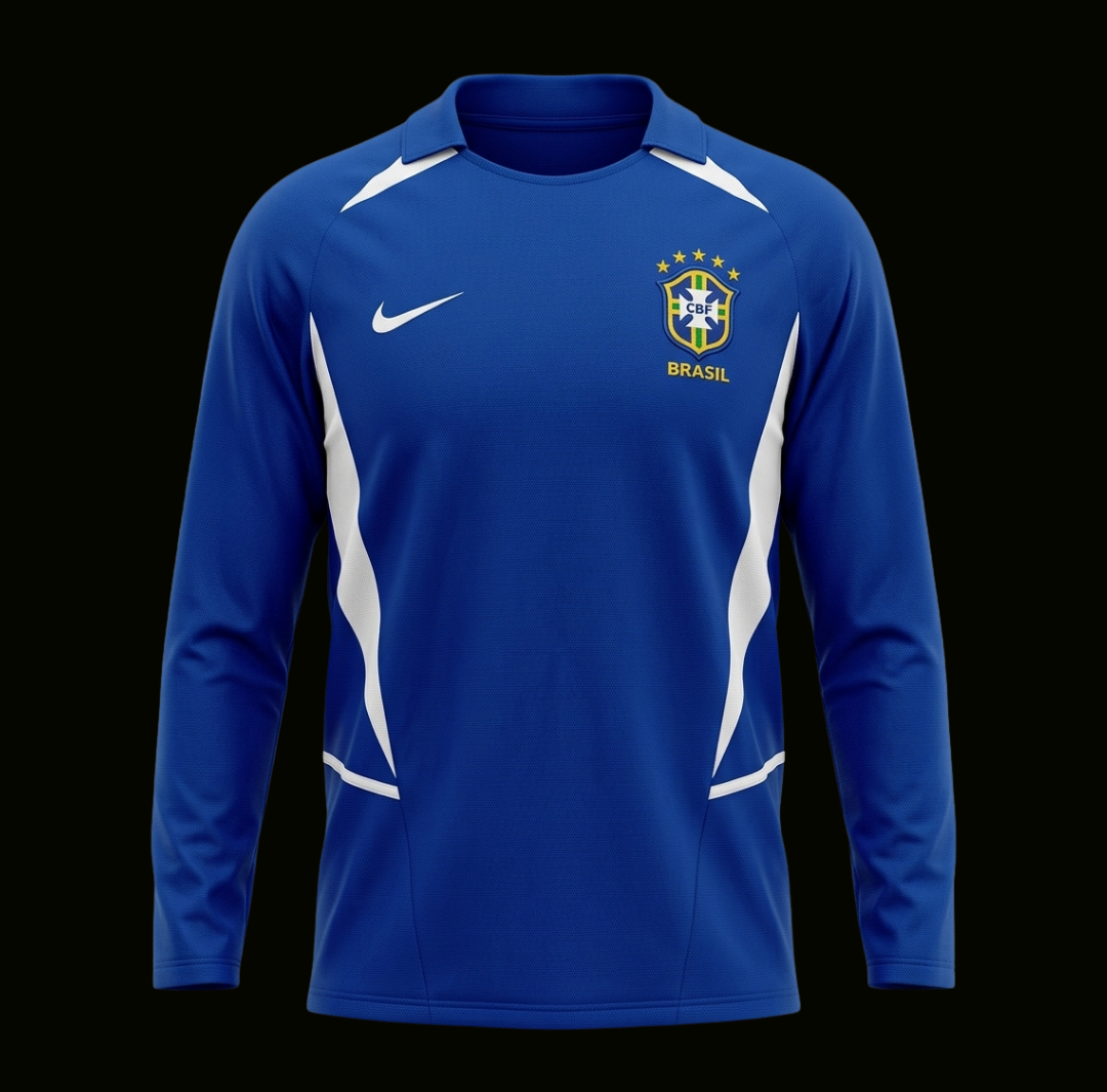 Brasile 2002 manica lunga - Away